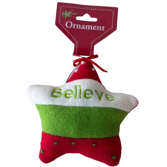 Set of 2 Greenbrier International, Inc. Noel & Believe Christmas Ornaments (NEW) - Picture 4 of 14